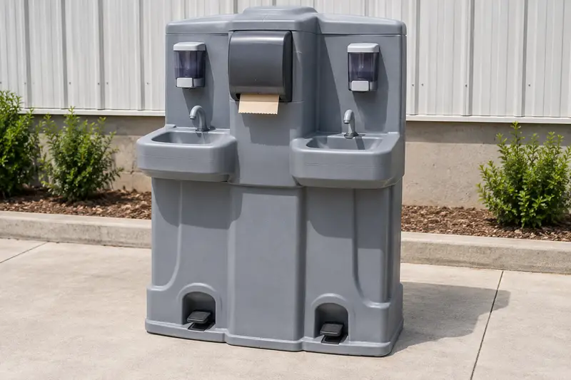 Portable sanitation option for rental planning